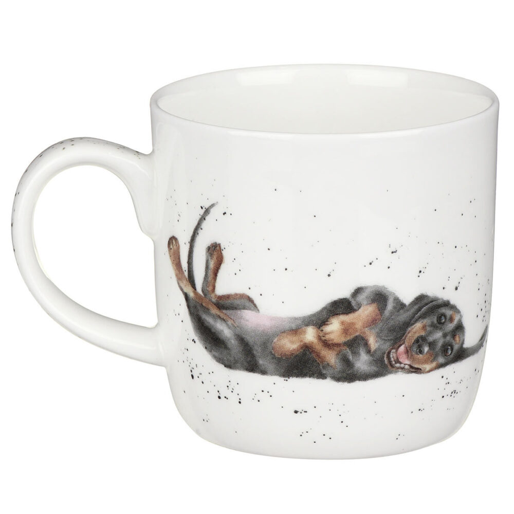 That Friday Feeling Dachshund Dog China Mug - Wrendale Designs - Image 3