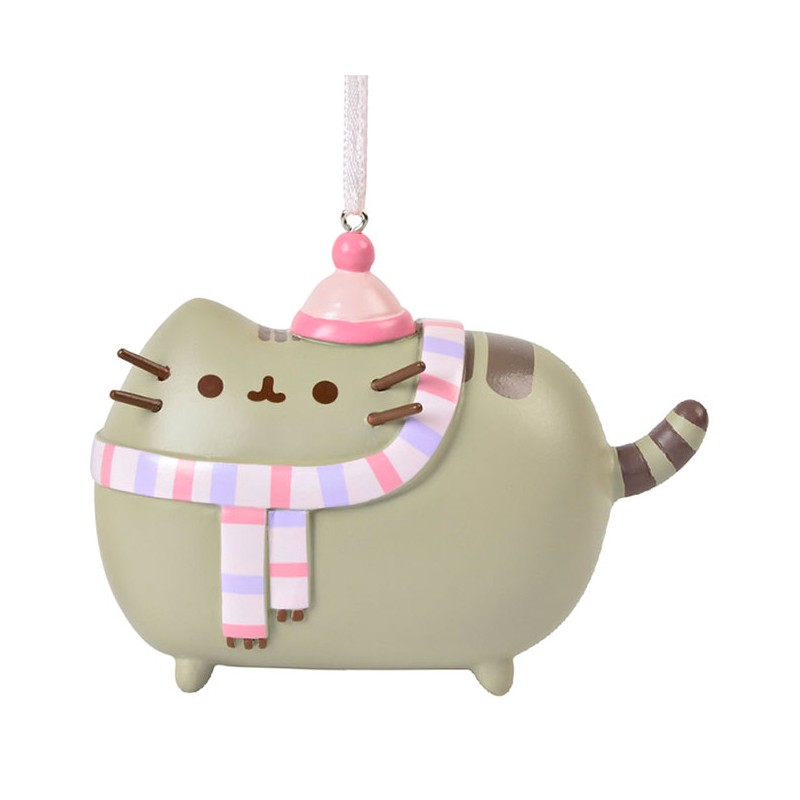 Pusheen with Winter Scarf Hanging Ornament - Image 2