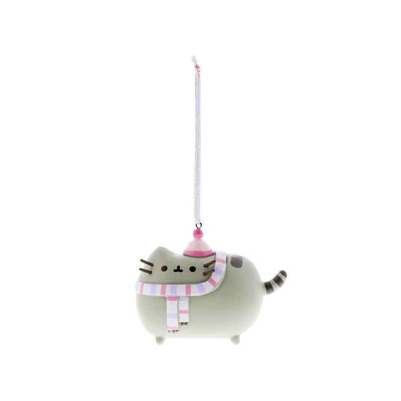 Pusheen with Winter Scarf Hanging Ornament