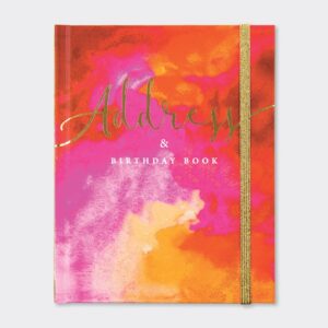Pink Flame Address and Birthday Book - Rachel Ellen Designs