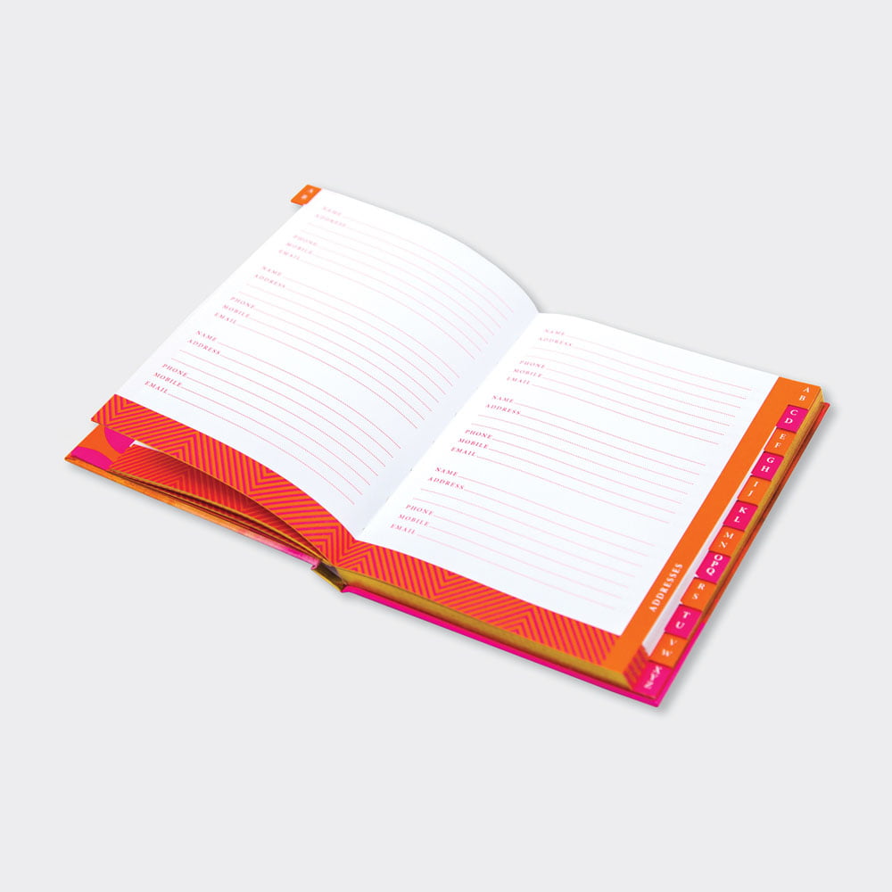 Pink Flame Address and Birthday Book - Rachel Ellen Designs - Image 2
