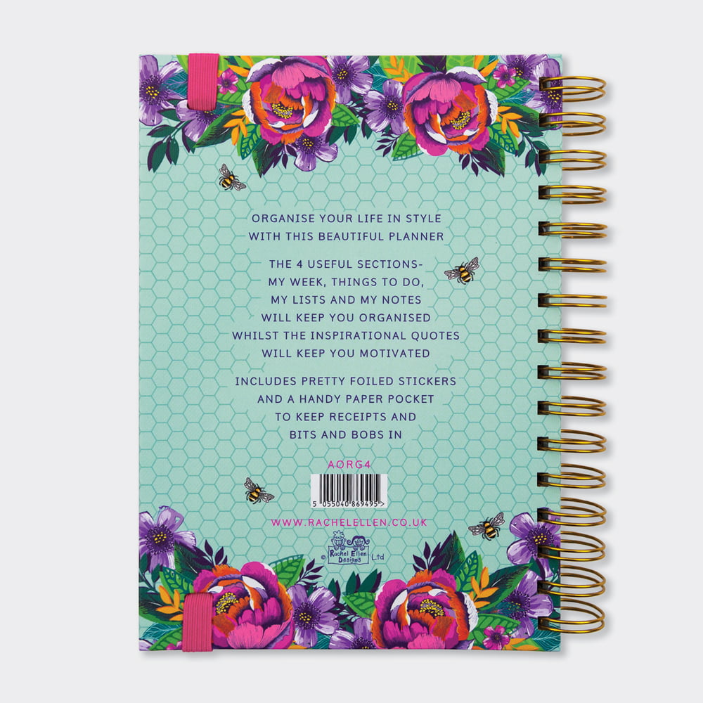Bee Organised Weekly Planner Personal Organiser - Rachel Ellen Designs - Image 5
