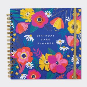 Floral Birthday Card Planner Book - Rachel Ellen Designs