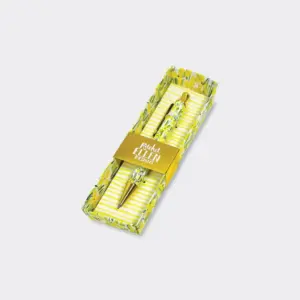 Yellow Floral Boxed Pen - Rachel Ellen Designs