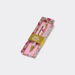 Pink Rosey Floral Boxed Pen - Rachel Ellen Designs
