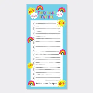 Today Looks Beautiful List Pad - Rachel Ellen Designs