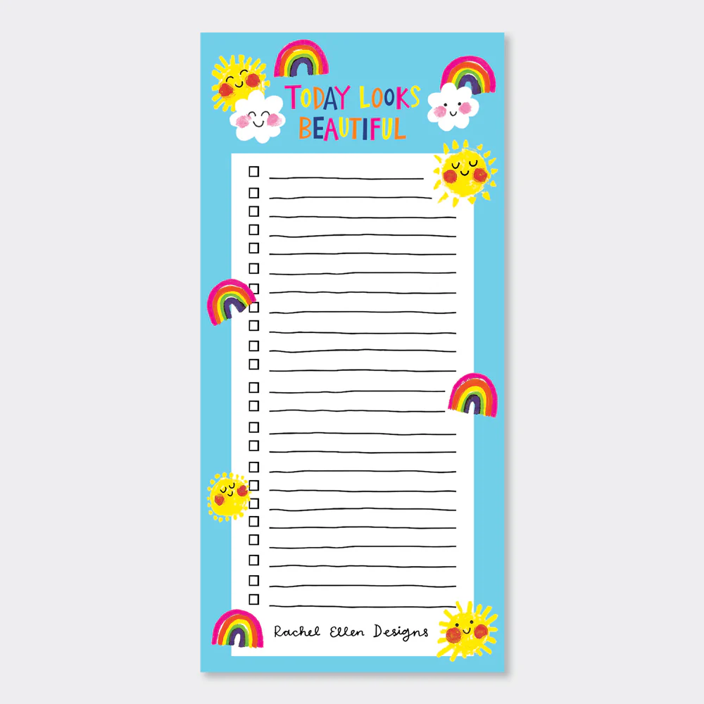 Today Looks Beautiful List Pad - Rachel Ellen Designs