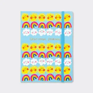 Suns, Rainbows & Clouds Gratitude Journal Notebook - Rachel Ellen Designs