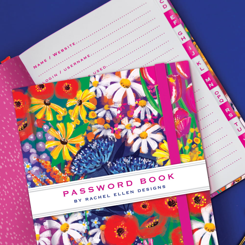 Full Bloom Floral Password Book - Rachel Ellen Designs - Image 2
