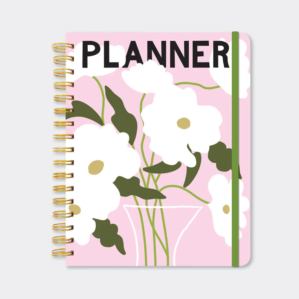Wiro Floral Planner Notebook - Rachel Ellen Designs