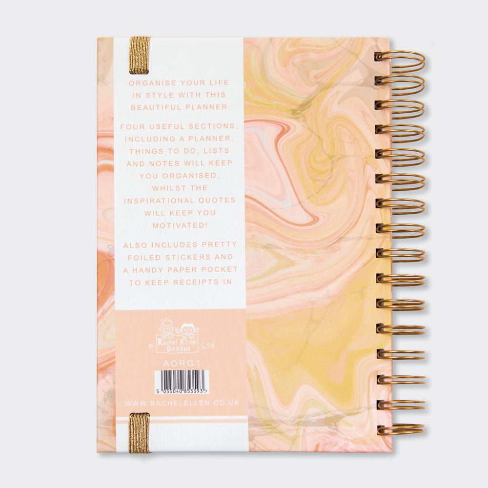 'My Lovely Life' Rose Gold Marble Weekly Planner Personal Organiser - Rachel Ellen Designs - Image 5