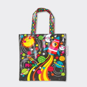 To The Moon Rocket Mini Tote Bag - Rachel Ellen Designs