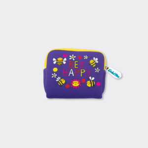 Bee Happy Neoprene Coin Purse - Rachel Ellen Designs