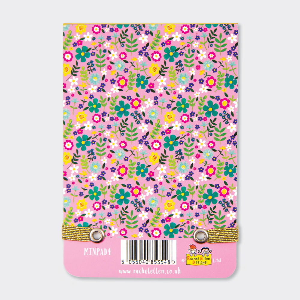Pink Floral A7 Mini Notepad - Rachel Ellen Designs - Image 3