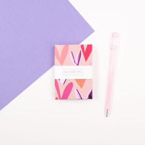 Mini Hearts Notebook - Wendy Jones Blackett, WJNBS04
