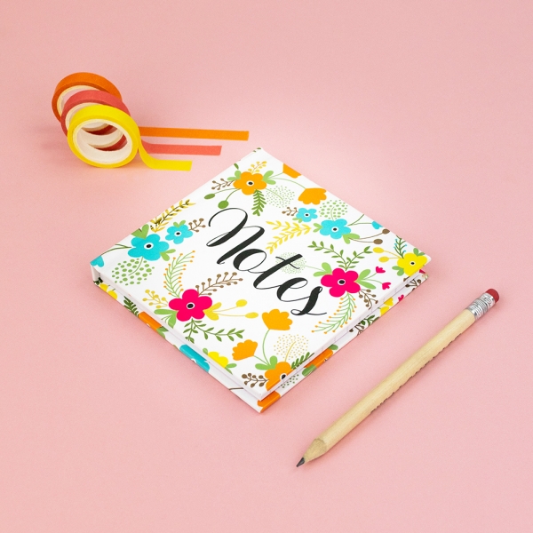 Floral Mini Notes Notebook, IMMB03 - Soul UK - Image 4