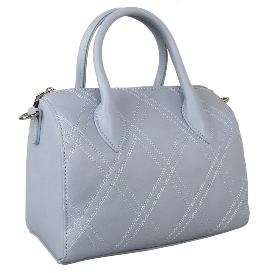 Red Cuckoo - 580 - Pale Blue Stitch Detail Cross Body Grab Bag - Image 3