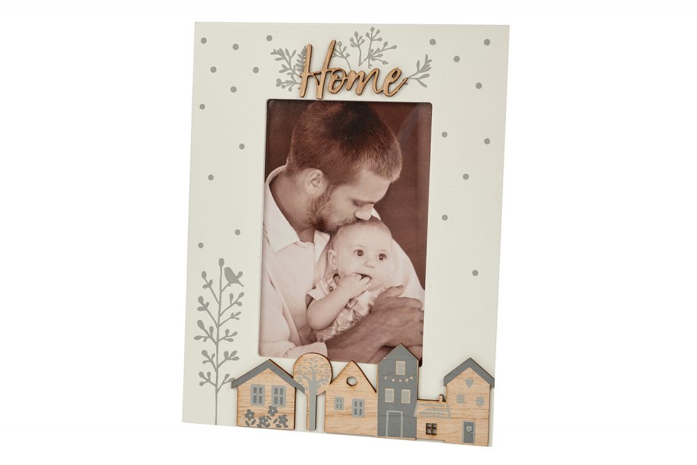 Wooden Houses Home Photo Frame