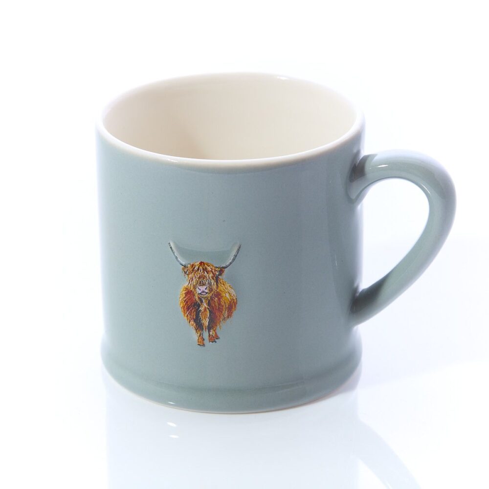 Stoneware Embossed Highland Cow Mug - Langs - Image 2