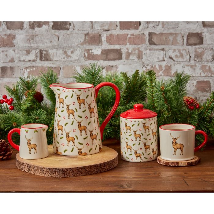 Christmas Stag Ceramic Milk Jug - Langs - Image 2