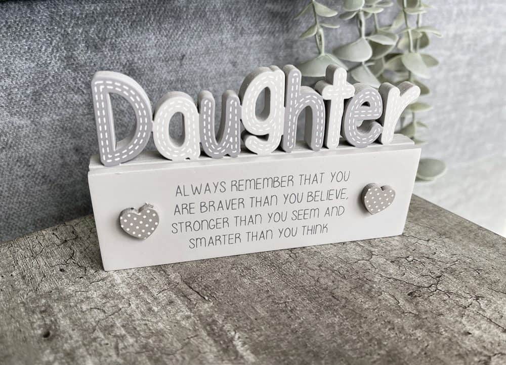 Daughter Cut Out Block Decoration - Image 2