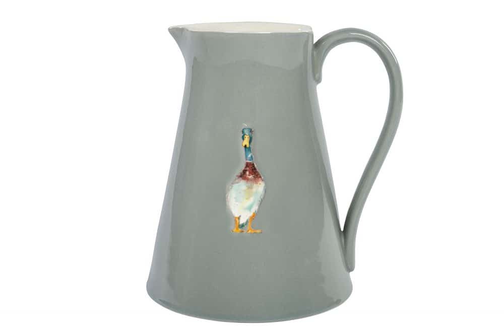 Stoneware Embossed Duck Jug - Image 2