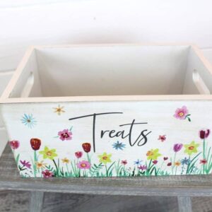 Floral Treats Wooden Crate - Langs