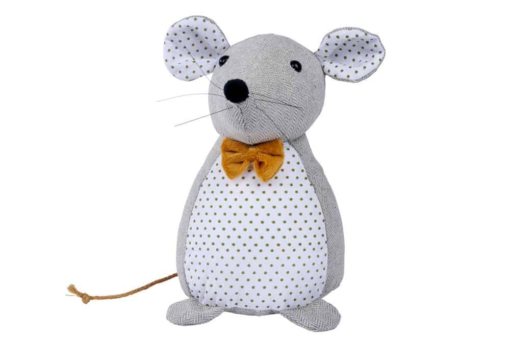 Dotty Mouse Doorstop - Langs
