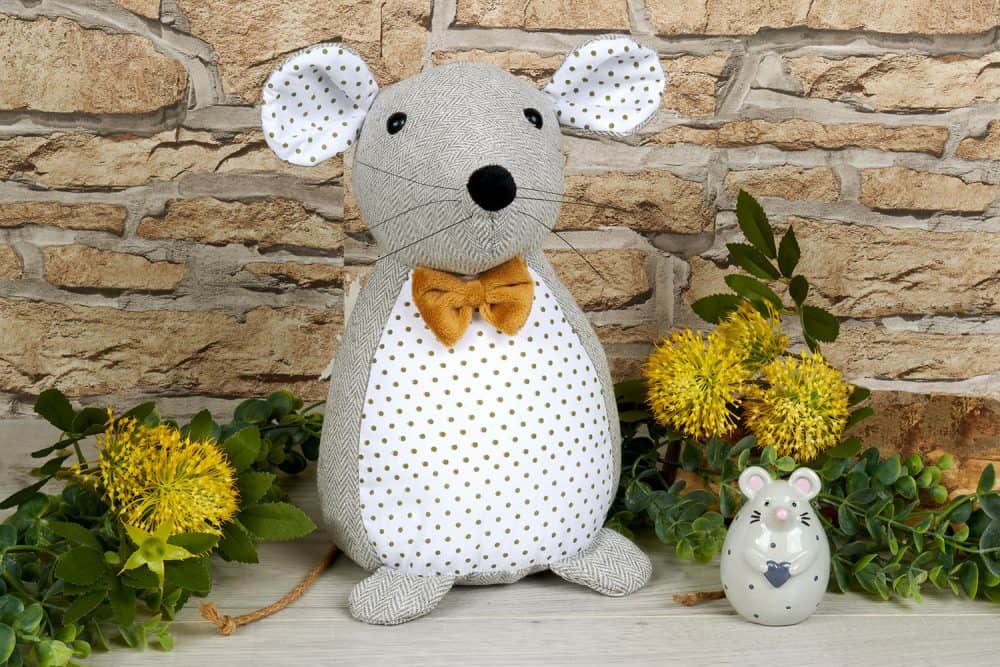 Dotty Mouse Doorstop - Langs - Image 2