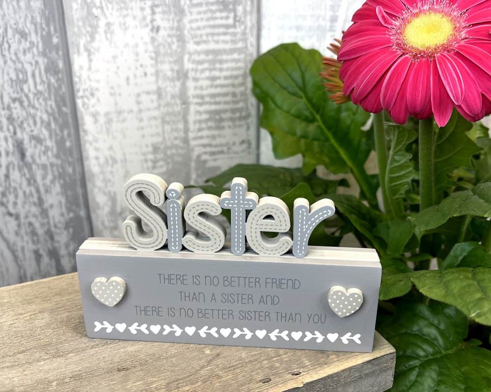 Sister Cut Out Block Decoration - Image 2
