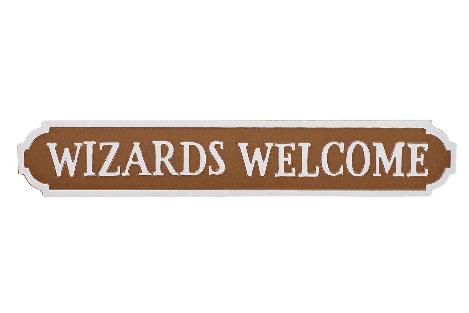 'Wizards Welcome' Street Sign Style Standing Plaque