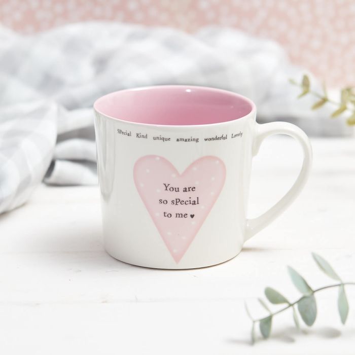 You Are So Special To Me Pink Heart Ceramic Mug - Langs
