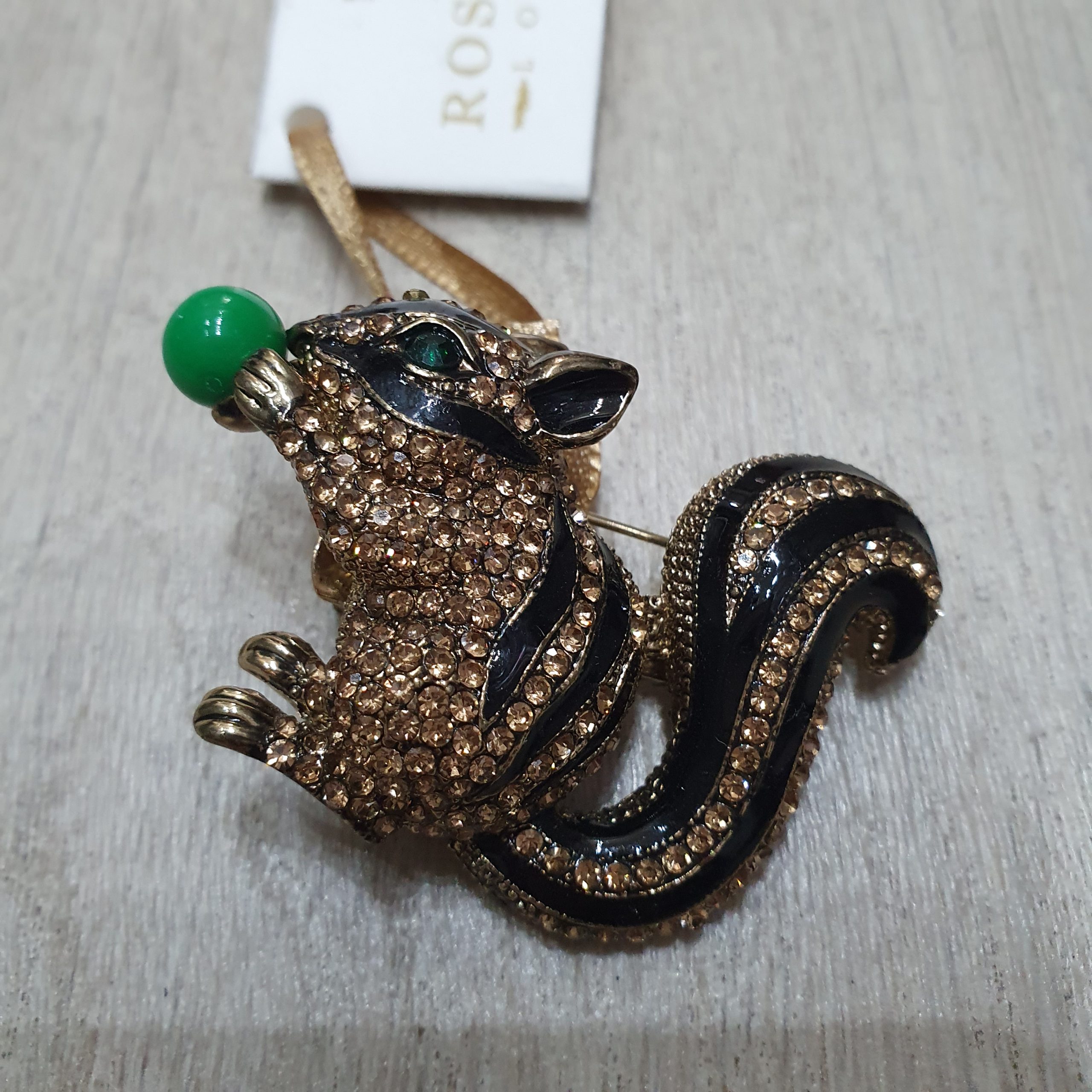 Rosie Fox Woodland Squirrel Brooch and Hair Clip