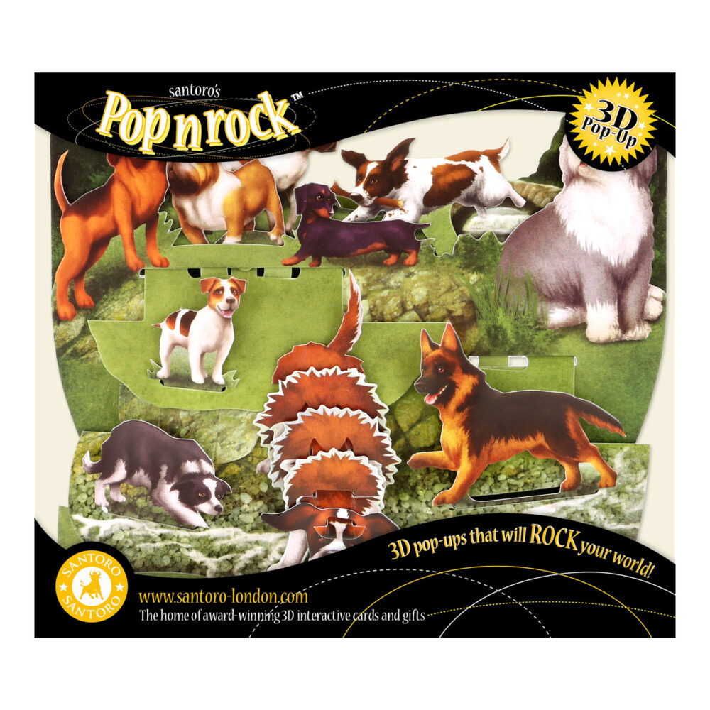 Santoro Dog Breeds PopnRock 3D Pop-Up Card - Greetings and Birthday Card - Image 6