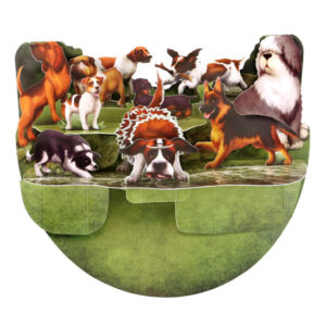 Santoro Dog Breeds PopnRock 3D Pop-Up Card - Greetings and Birthday Card