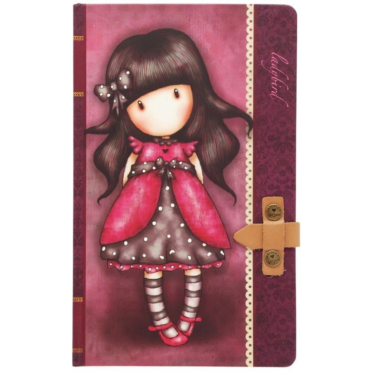 Gorjuss Ladybird Large Journal With Leather Strap