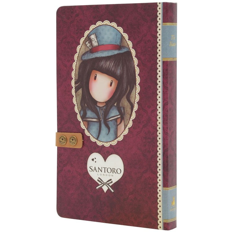 Gorjuss The Hatter Large Journal With Leather Strap - Image 2