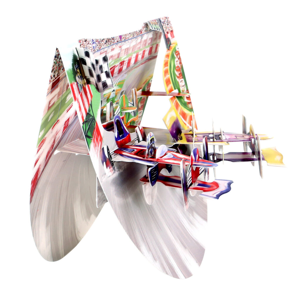 Santoro Motor Racing Popnrock 3D Pop-Up Card - Greetings and Birthday Card - Image 2