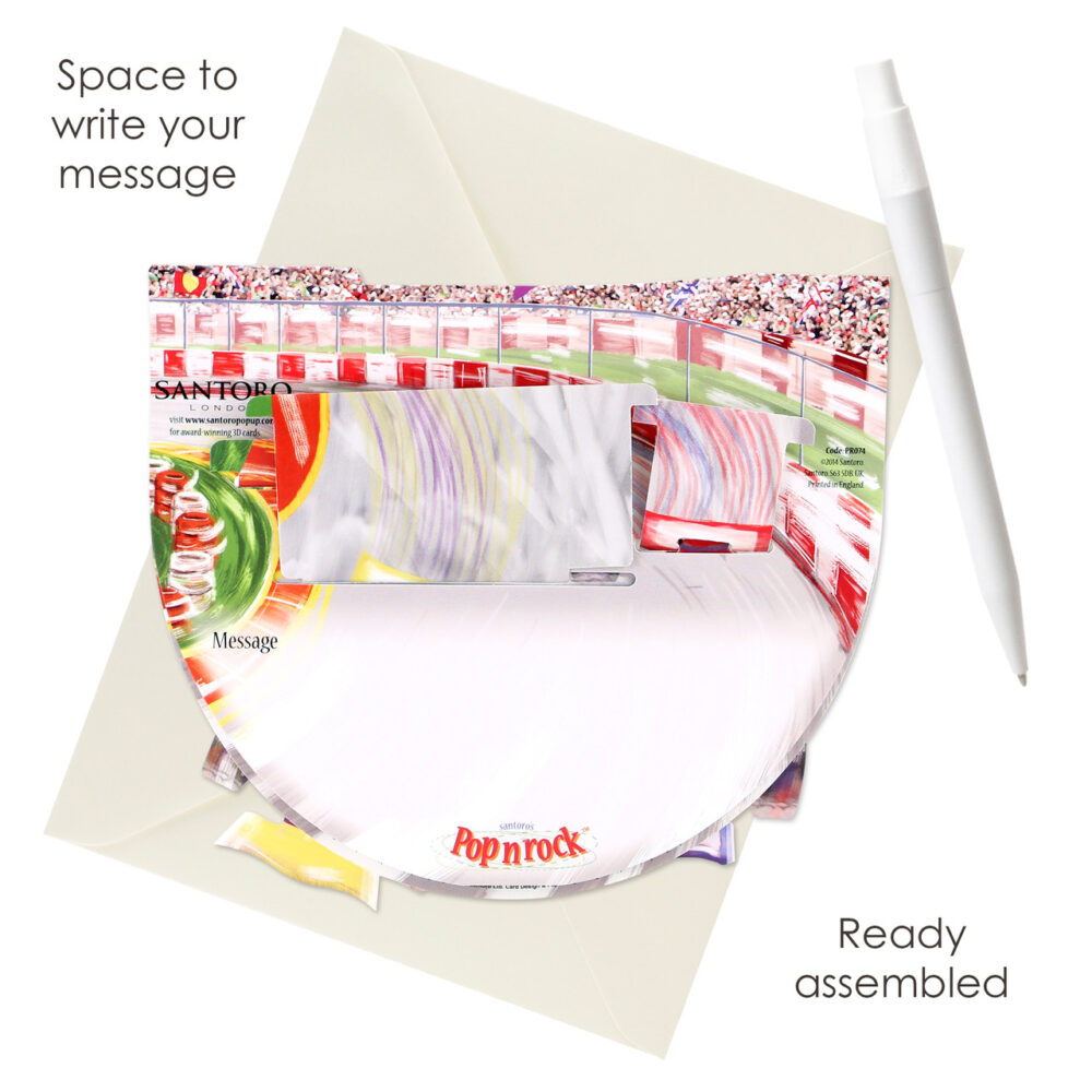 Santoro Motor Racing Popnrock 3D Pop-Up Card - Greetings and Birthday Card - Image 4