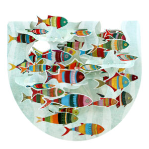 Santoro Fish Popnrock 3D Pop-Up Card - Greetings and Birthday Card
