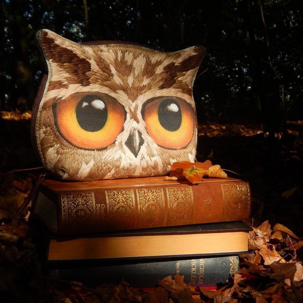 Book Owls Owl Purse - Santoro - Image 4