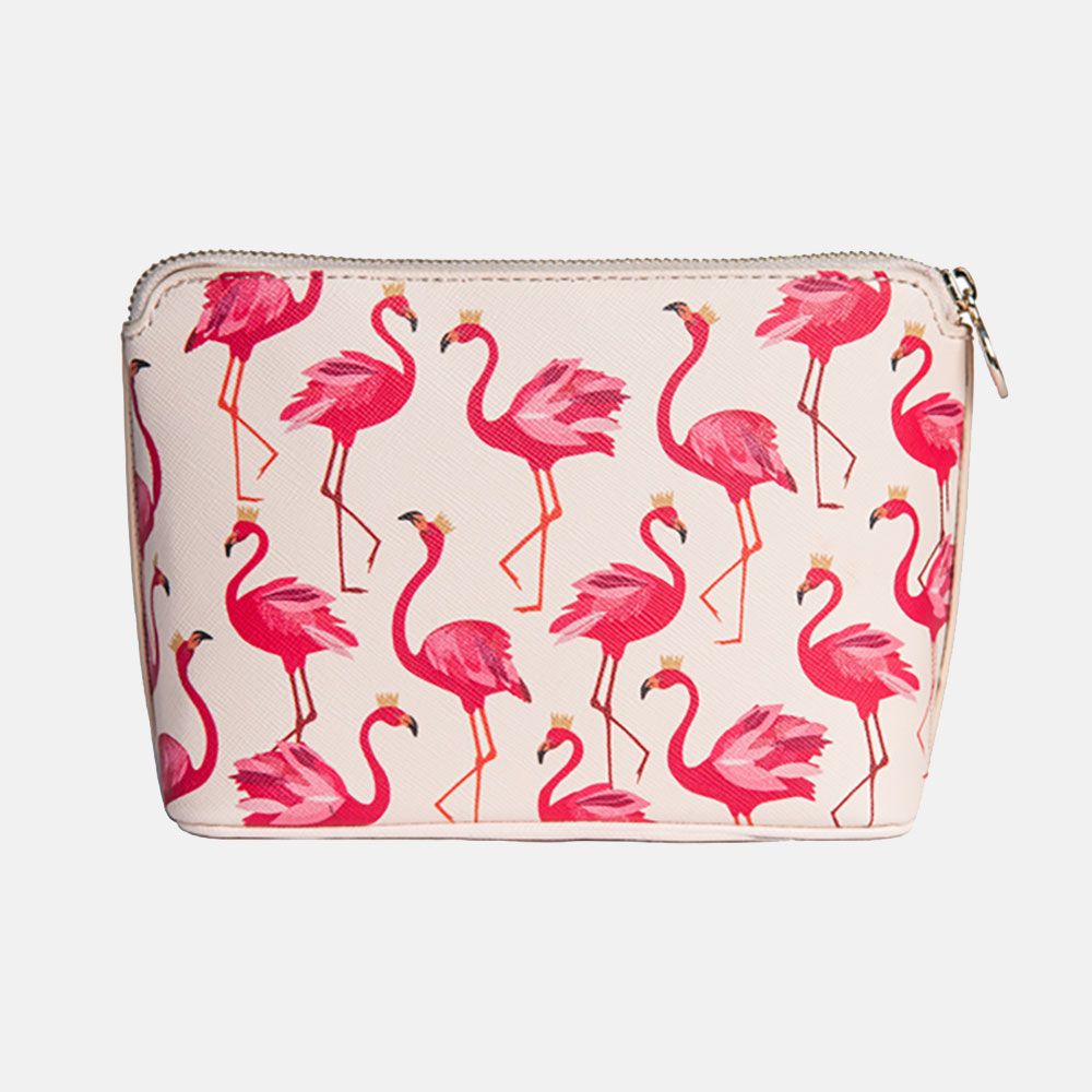 Flamingo Small Luxury Cosmetic Bag - Sara Miller London - Image 4
