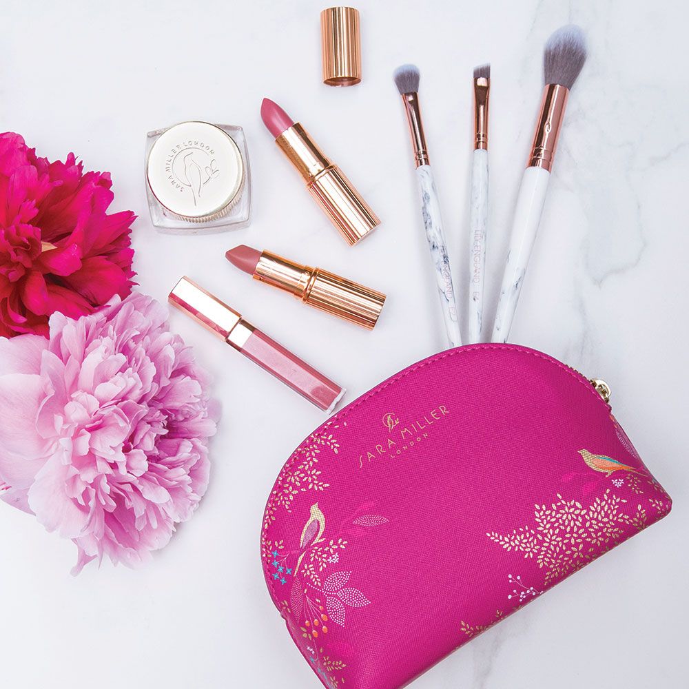 Pink Bird Luxury Cosmetic Bag - Sara Miller London - Sara Miller London - Image 2