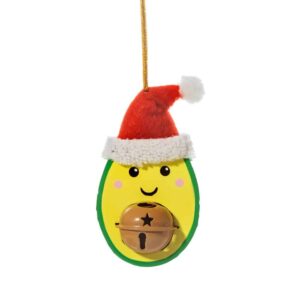 Festive Avocado Bell Hanging Decoration - Sass and Belle