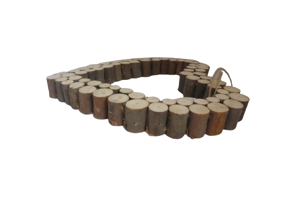 Log Slice Rustic Hanging Heart Decoration - Sass and Belle - Image 4