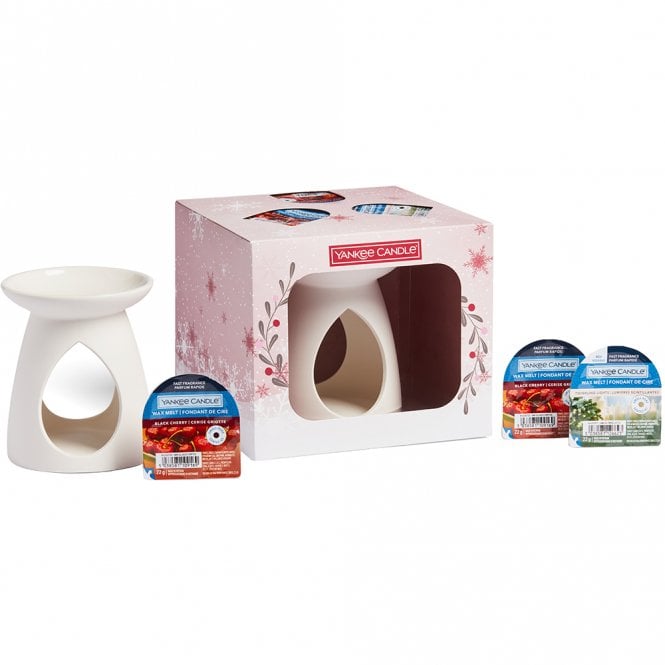 Yankee Candle Wax Melt Warmer & 3 Scented Wax Melts Christmas Gift Set - Snow Globe Wonderland - Image 2