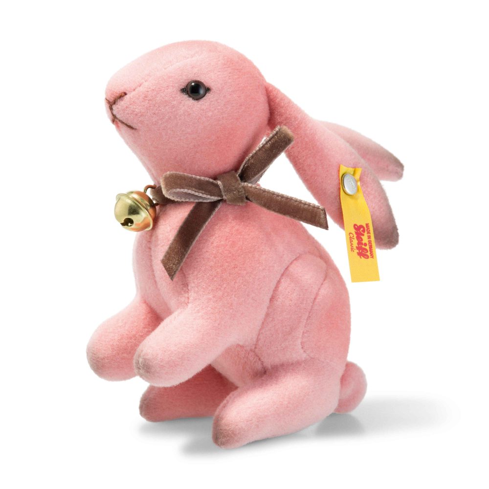 Steiff Velvet Mini Hazel Rabbit Pink, 11cm - EAN 033025