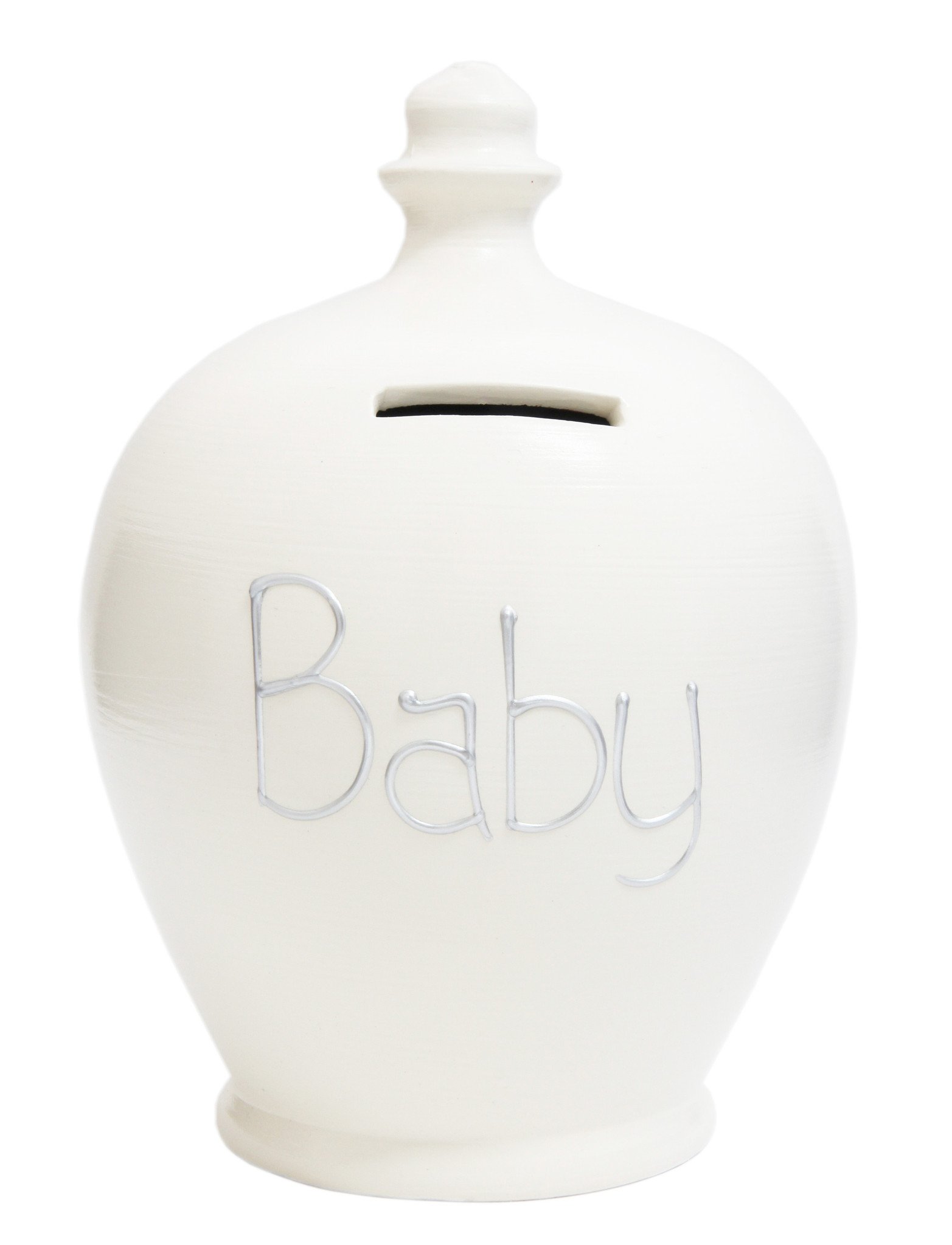 Terramundi Money Pot - Baby, White - S48