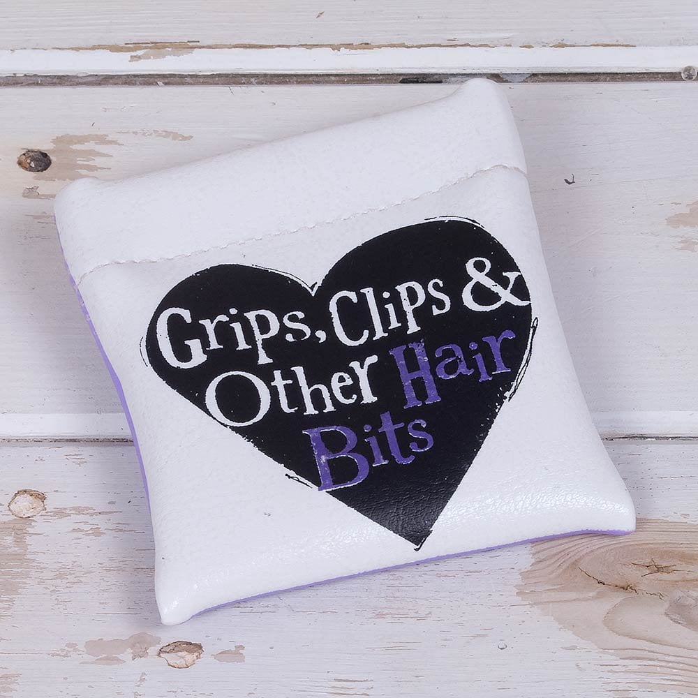 Grips, Clips and Other Hair Bits Pouch - The Bright Side