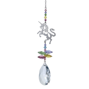 Crystal Fantasy Confetti Unicorn Hanging Swarovski Suncatcher
